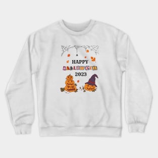Happy Halloween Pumpkin 2023 Light Crewneck Sweatshirt
